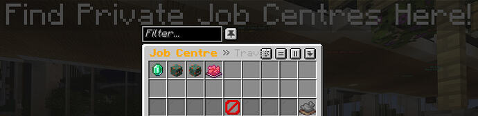 Job Centre travel menu