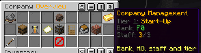 Company Overview GUI Page
